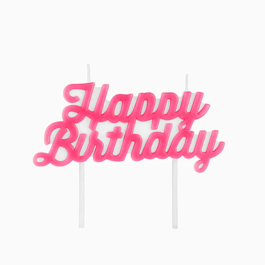 CAKE TOPPER 1PK HBD PINK