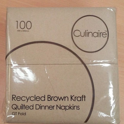 Culinaire Quilted Kraft Dinner Napkin PK100