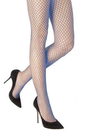 Blue Neon Fishnet Stockings