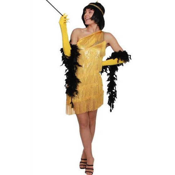 Gold Flapper Medium (dress &amp; headpiece)