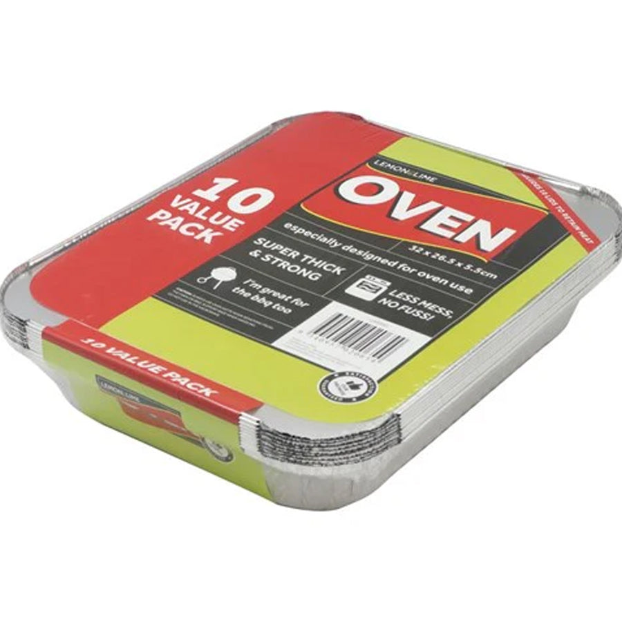 FOIL CONTAINERS W/ LID 10PK