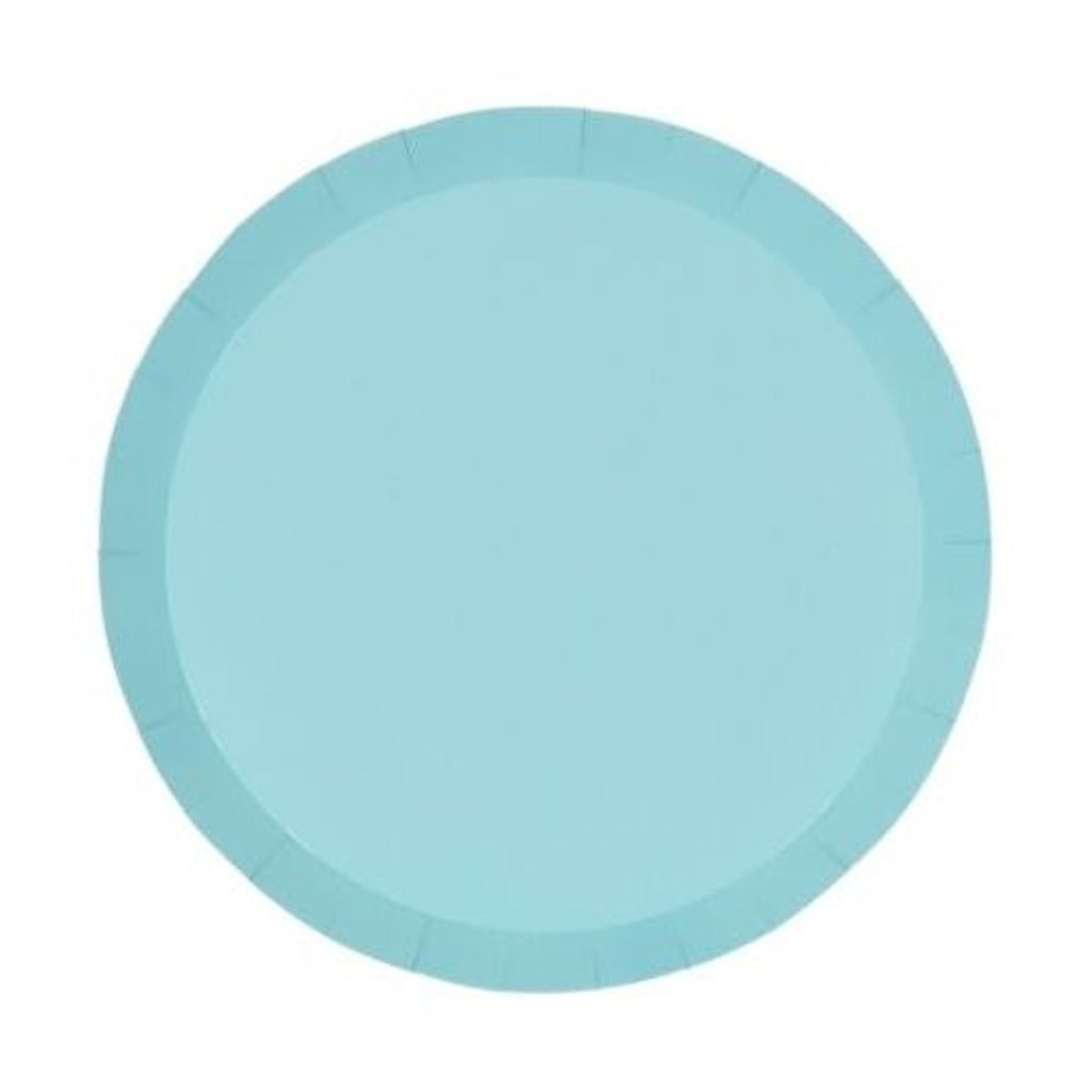 FS Paper Round Dinner Plate 9" Pastel Blue 10pk