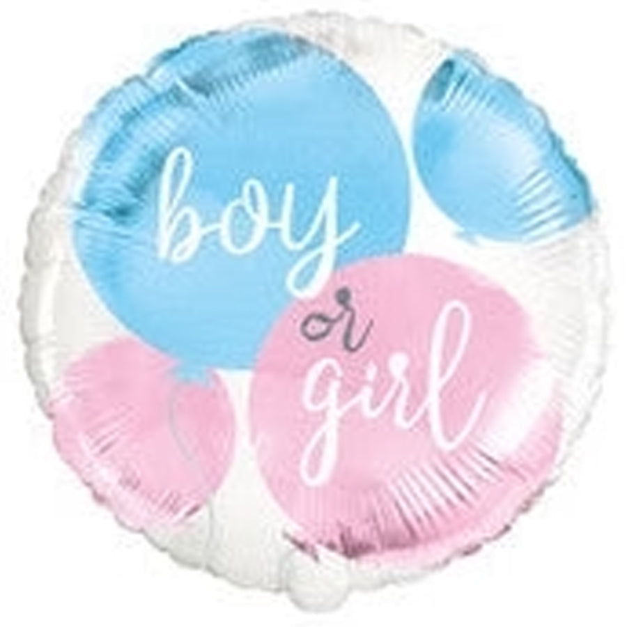 GENDER REVEAL PARTY 18" FOIL BLN PKG