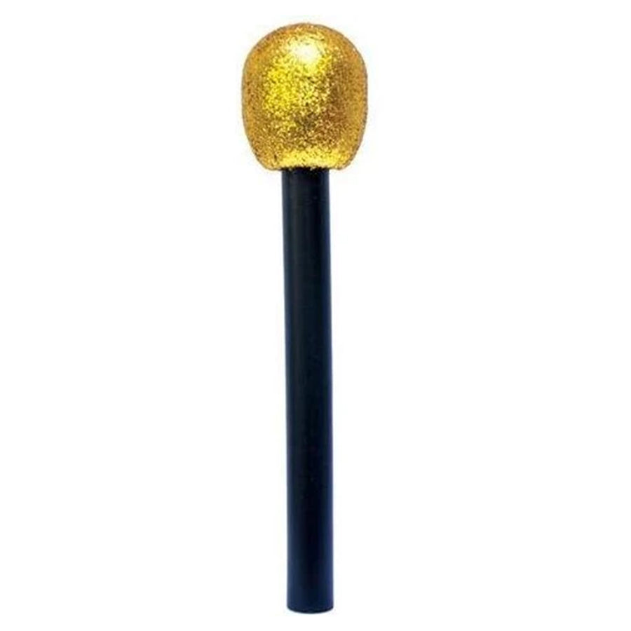 Gold Metallic Microphone 27cm