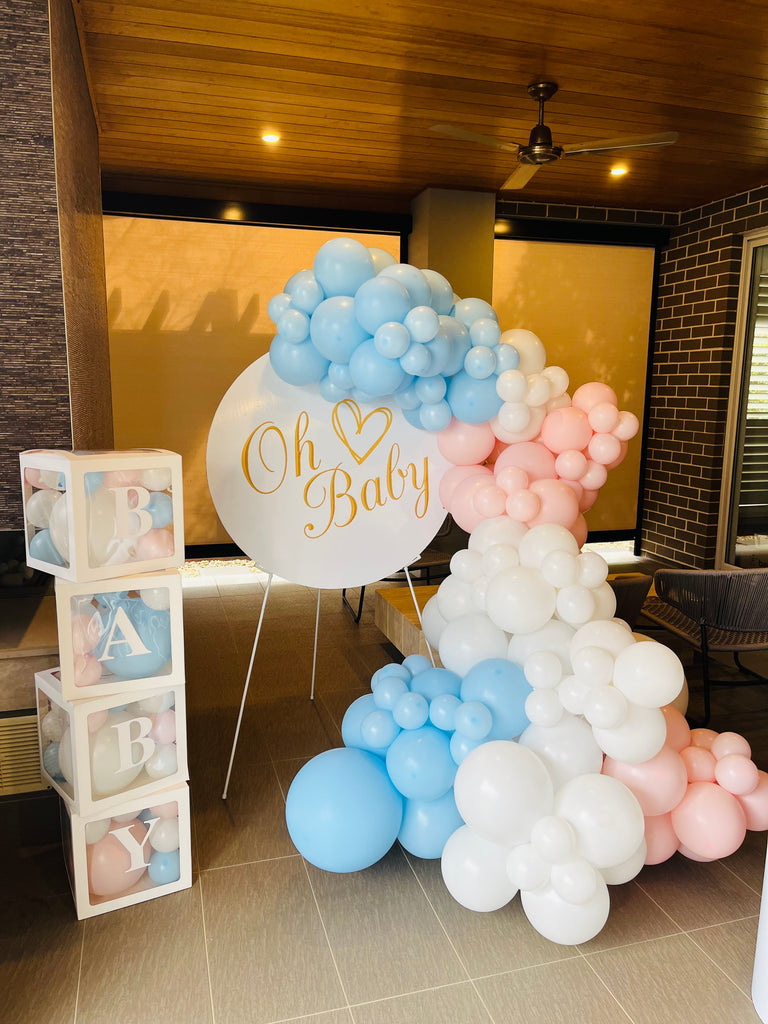 Baby Shower Custom Round Easel