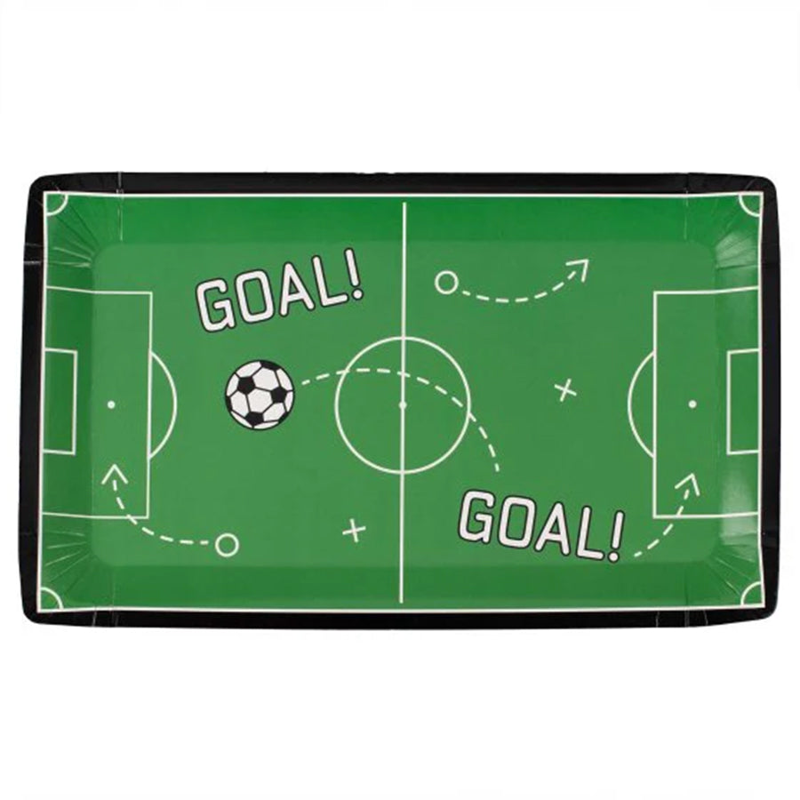 Kick Off Party Football Pitch Paper Plates PK8