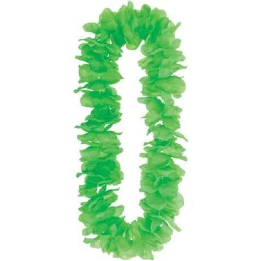 LUAU FLOWER LEI - LIME GREEN