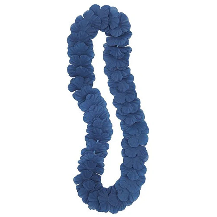 LUAU FLOWER LEI - ROYAL BLUE