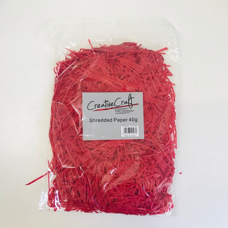 PAPER SHREDS 40G RED