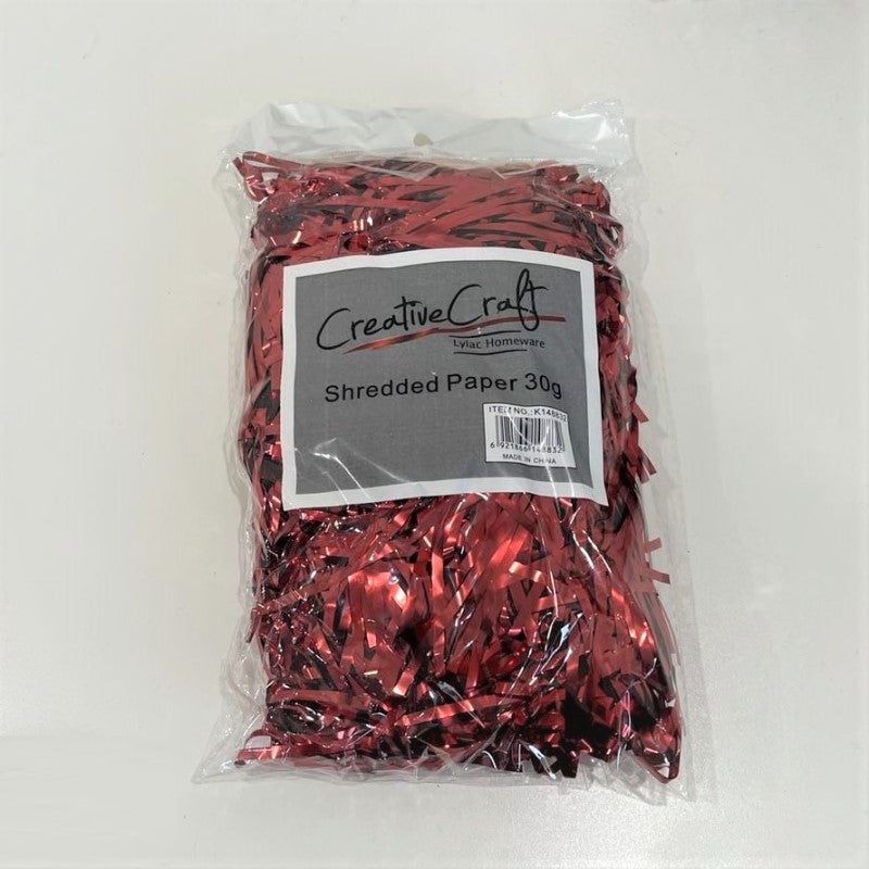 Red Shredded Paper