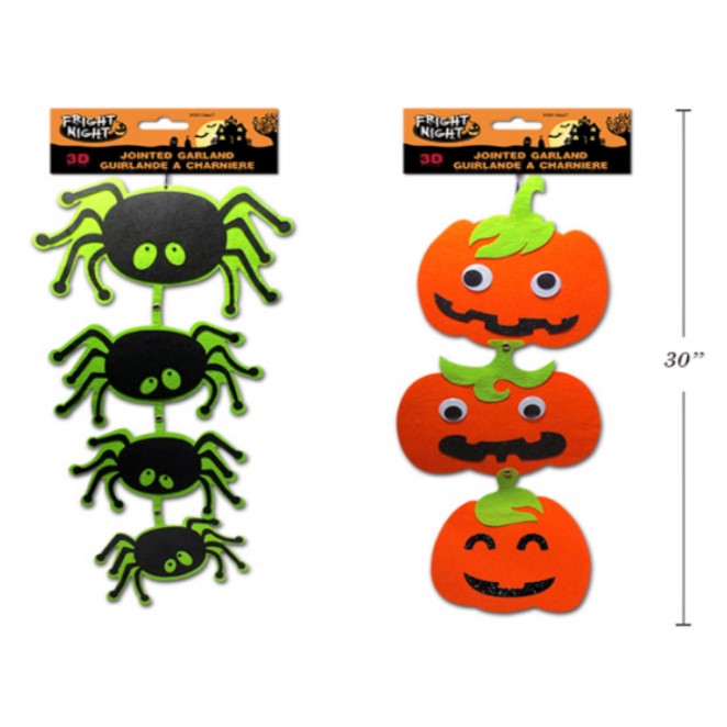 Hween Die-cut 3D Felt Jointed Decor 76cm 2 Asst