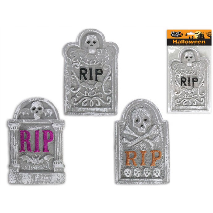 Hween Foam Tombstone 28x17cm 3 Asst.Styles