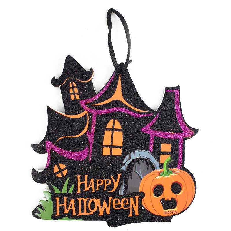 Hween hanging Deco Size: 17.5X18.5cm Witch Castle