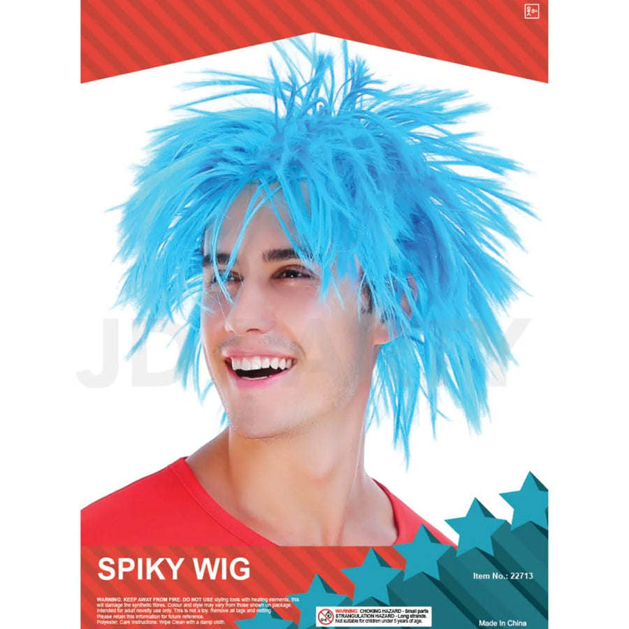 Men's Spiky Wig (Blue)