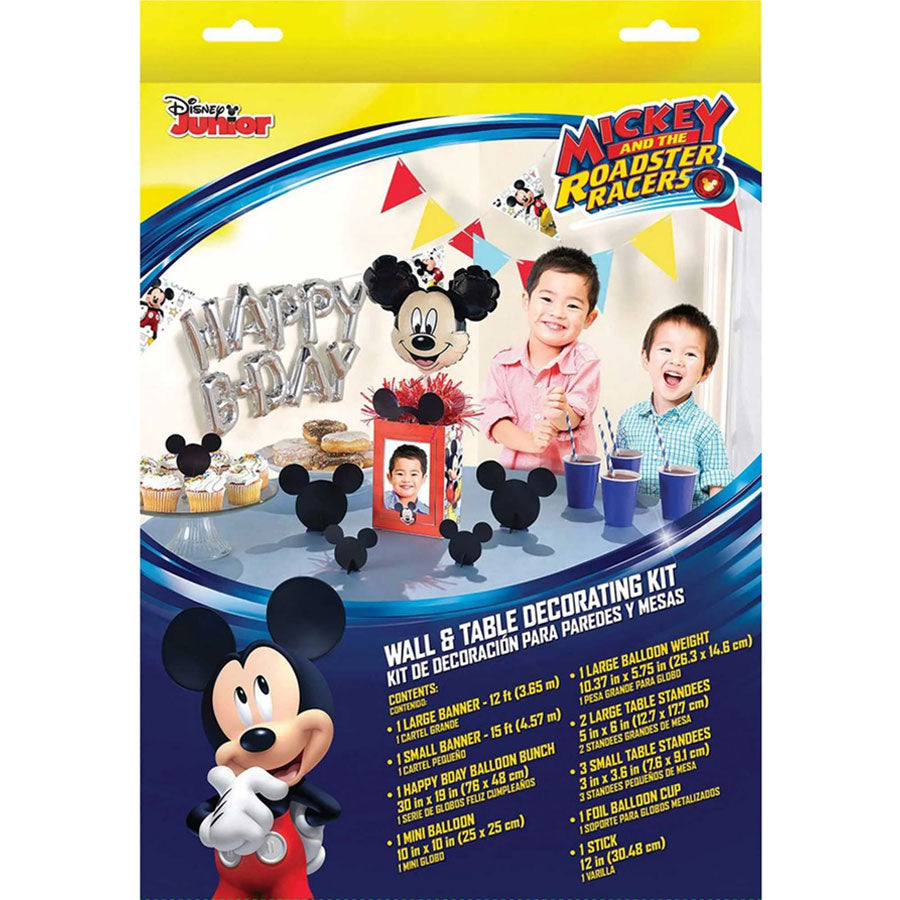 Mickey on the Go Wall &amp; Table Decorations Kit PK10