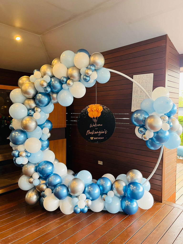 Round Hoop Garland with Personalized Board