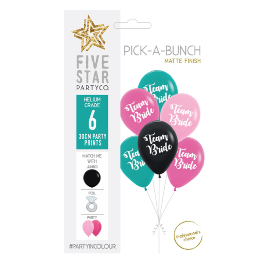 PICK-A-BUNCH Team Bride 30cm Asst 6pk