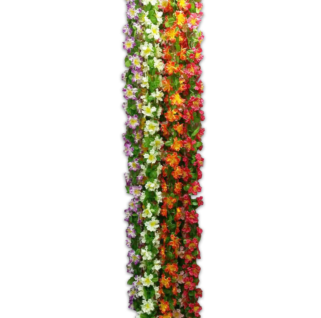 FLOWER GARLAND 2.1M 35 MORNING GLORY 6COLS