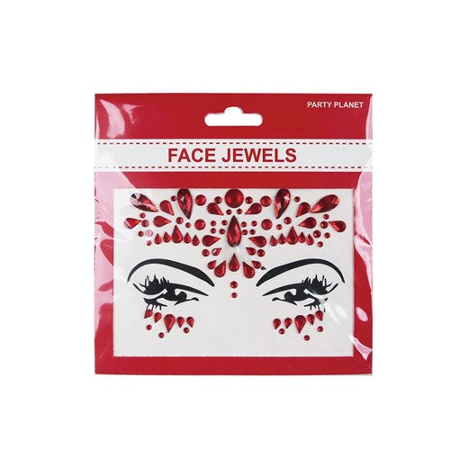 Stick on Red Face Jewellery