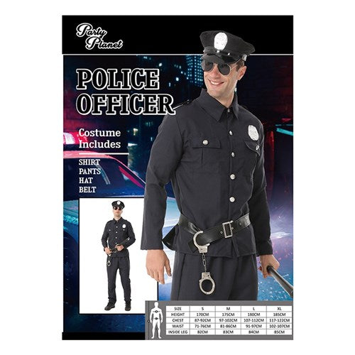 POLICE OFFICER-MED INCLUDING SHIRT, PANTS, HAT, BELT