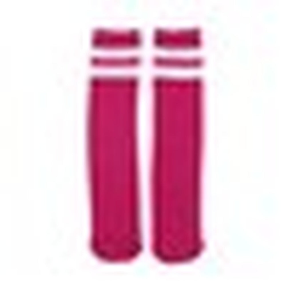 40CM PINK STRIPE KNEE HIGH SOCKS