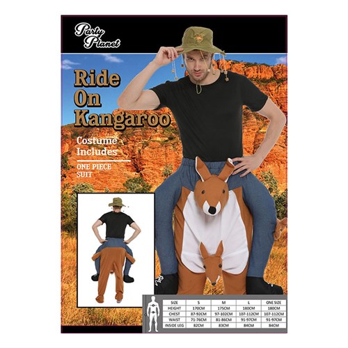 PIGGYBACK KANGAROO COSTUME ONE SIZE