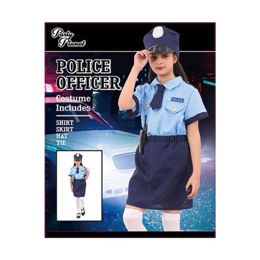 Girl Policewoman Costume - L