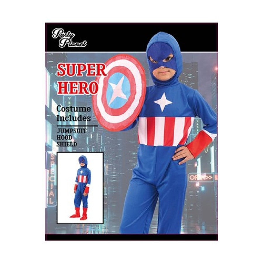 Boy Captain America Costume - XL