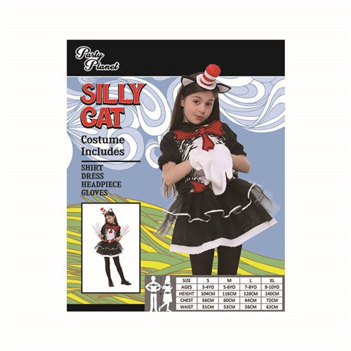 MEDIUM DR. SEUSS COSTUME-INCLUDES SHIRT, DRESS, HEADPIECE, GLOVES