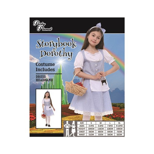 XLARGE STORYBOOK DOROTHY-INCLUDES DRESS, HEADBAND