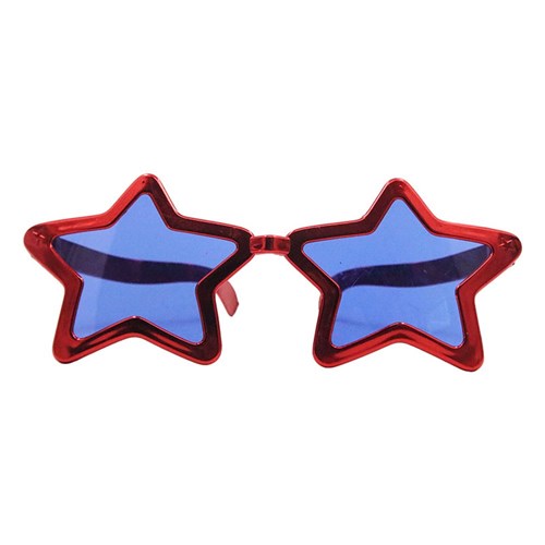 Jumbo Star Glasses - Red