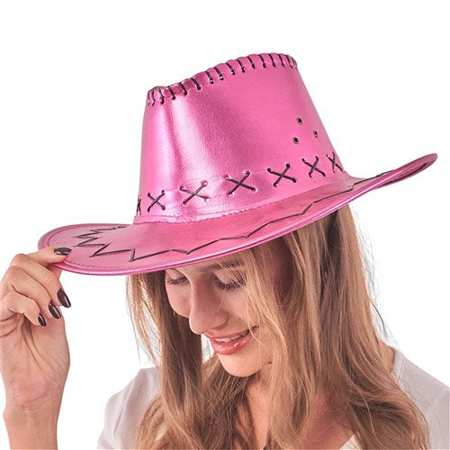 Metallic Pink Cowboy Hat