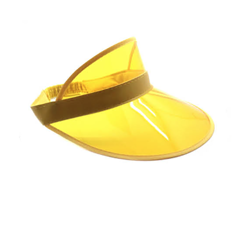 Perspex Visor White Rim - Yellow