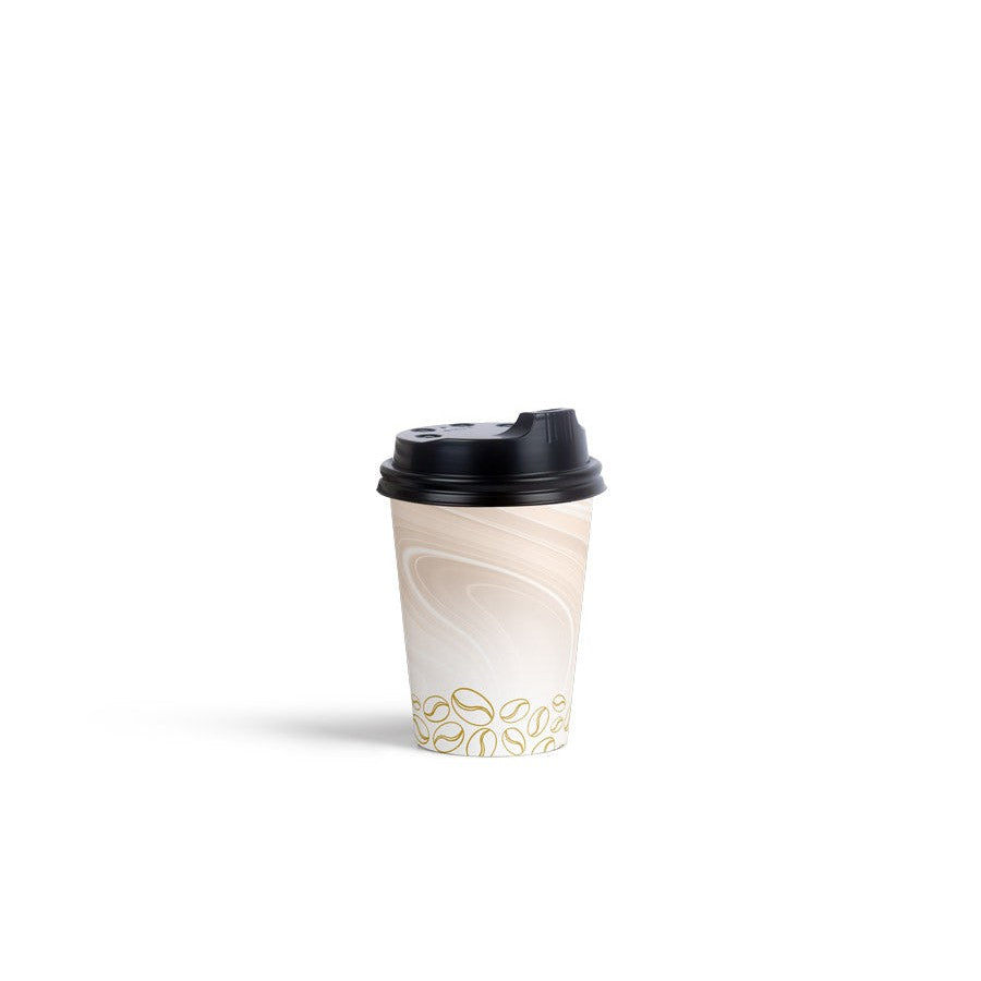 COFFEE CUPS 250ML PK12 WITH LIDS