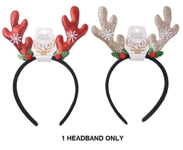 2A 23X17CM REINDEER ANTLER HEAD BAND