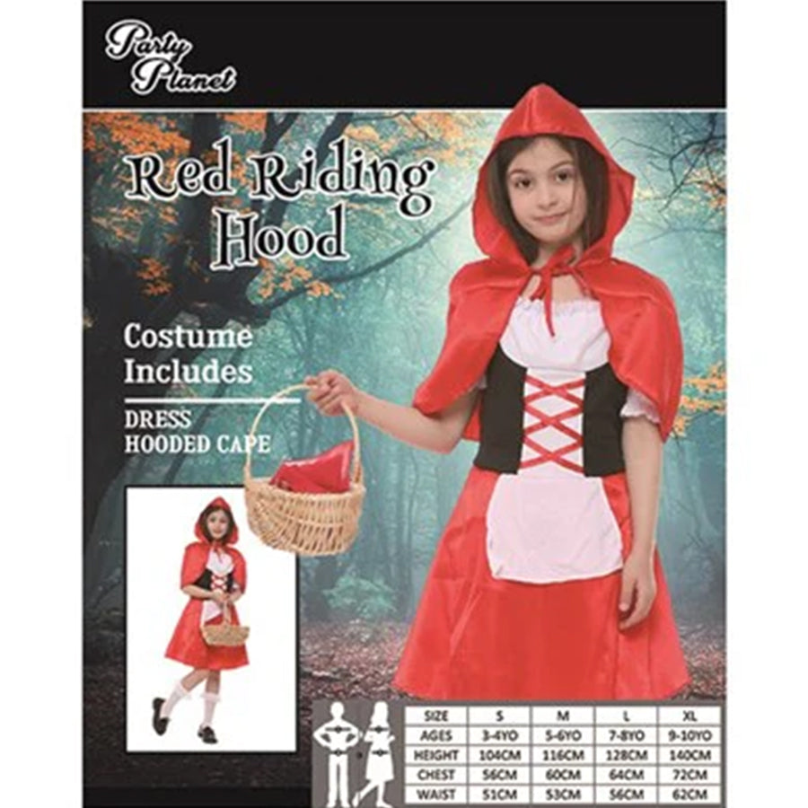 XLARGE STORYBOOK RED RIDING HOOD-INCLUDES DRESS, HOODED CAPE