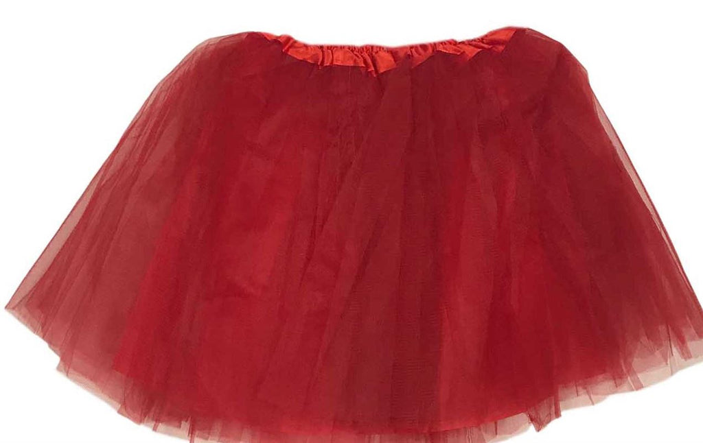 Red Lined 4 Layer Tutu 40cm Medium