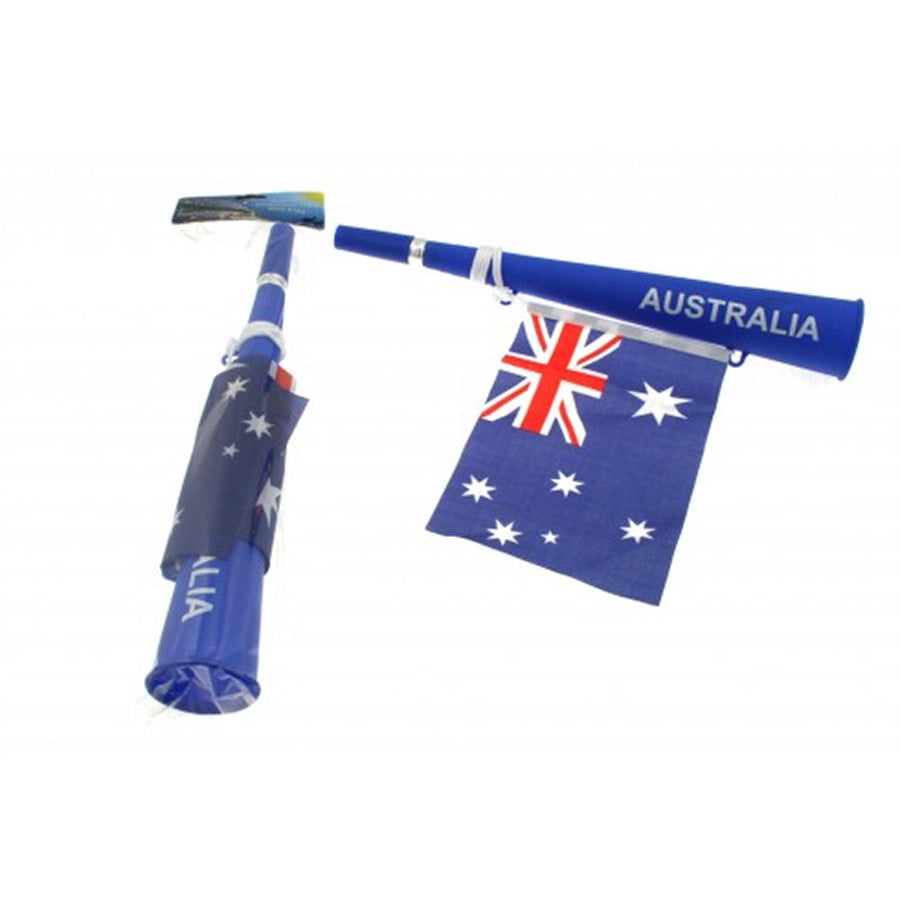 AUSTRALIA TRUMPET W/FLAG 14X21CM