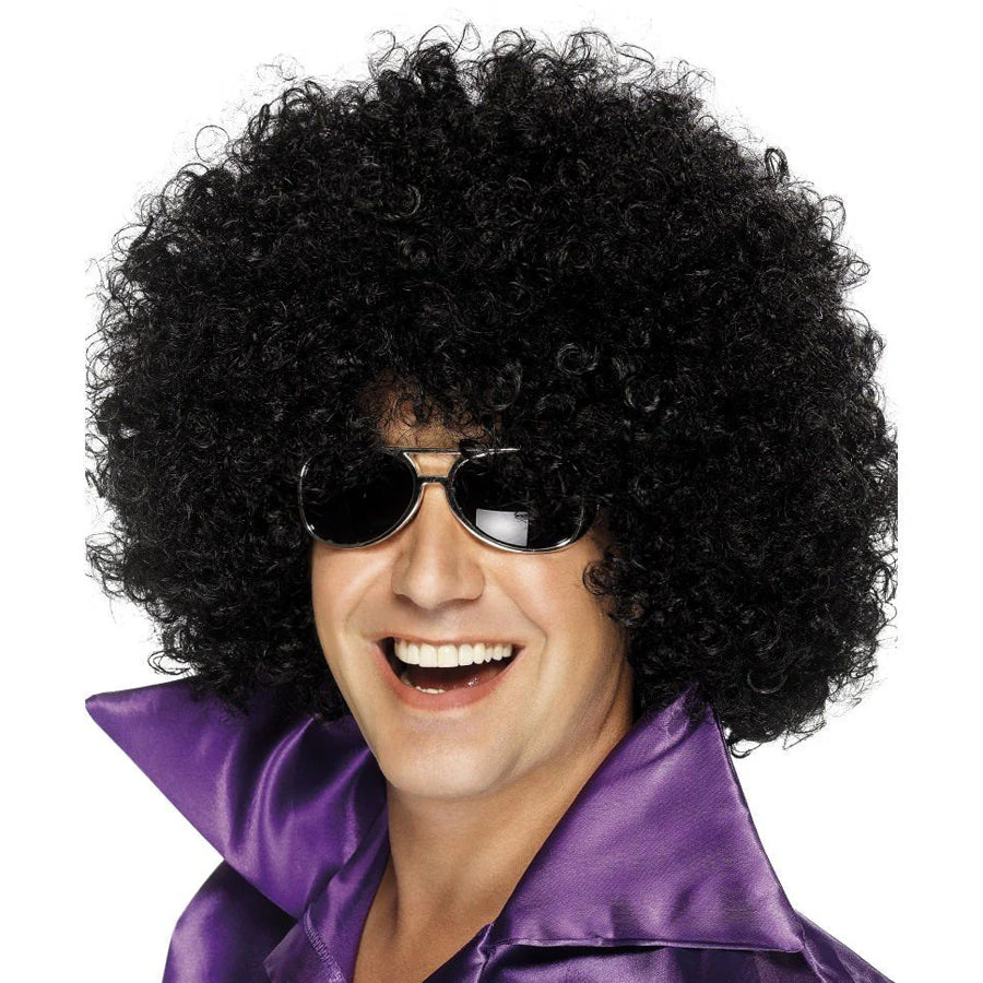 Afro Wig, Mega- Huge, Black