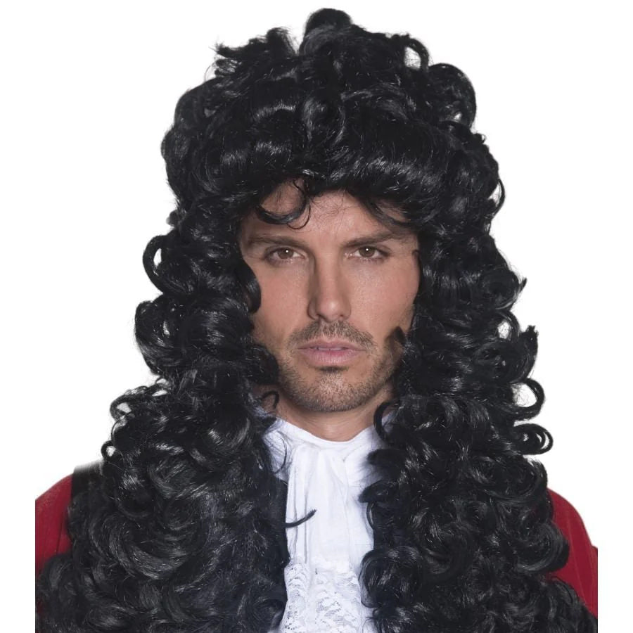 Black Pirate Captain Wig