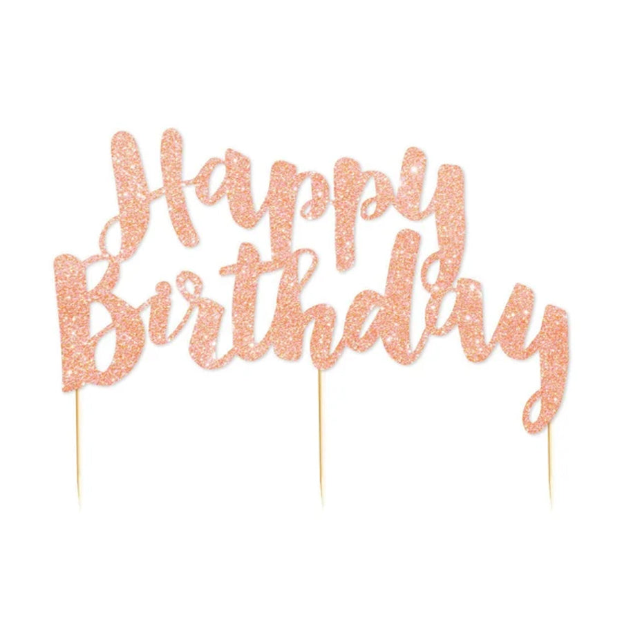 CAKE TOPPER HBD ROSE GOLD