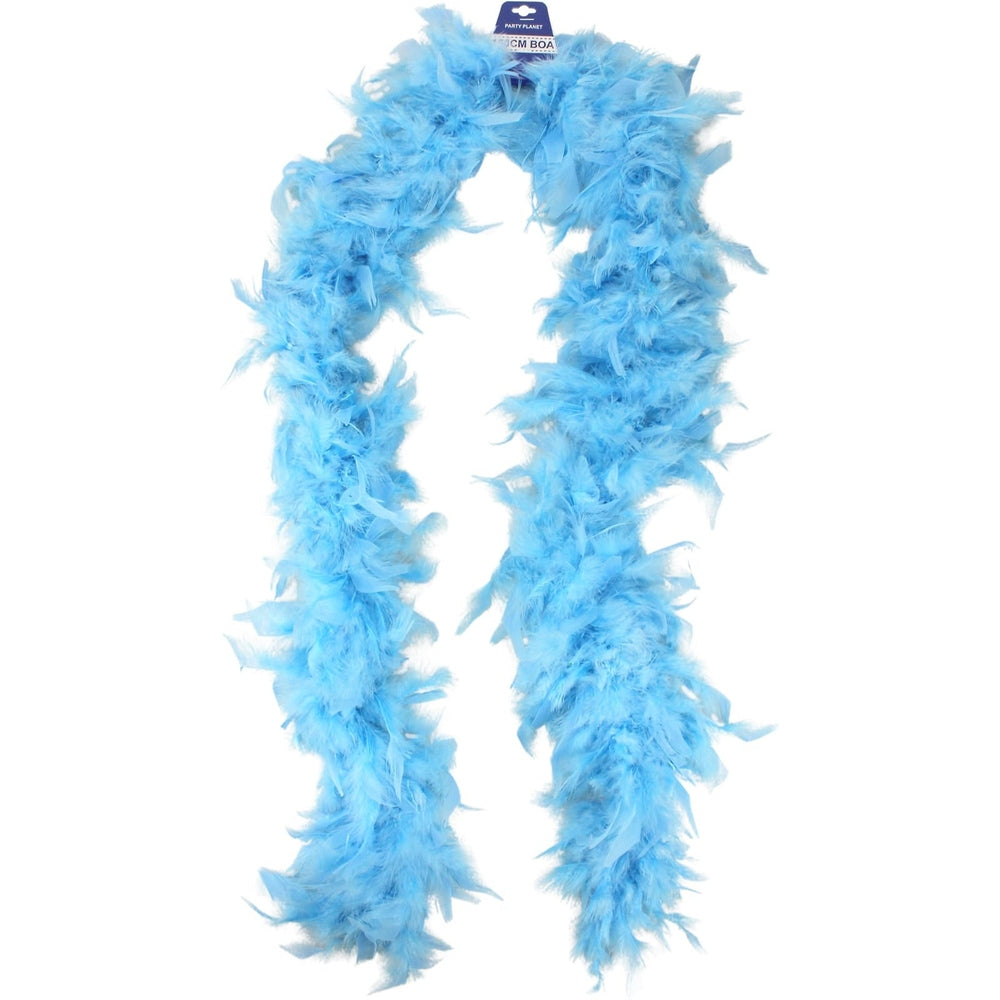 FEATHER BOA 40G L.BLUE 1.5M