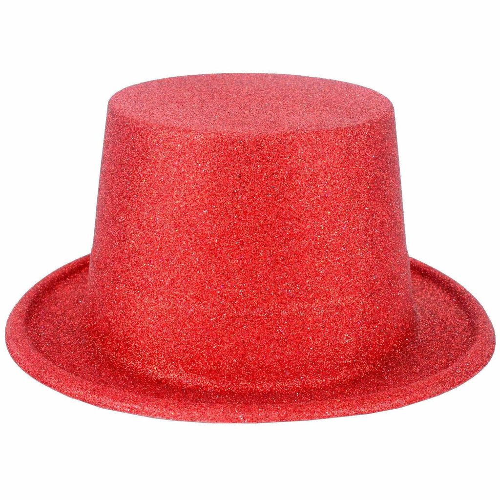 Glitter top hat -Red