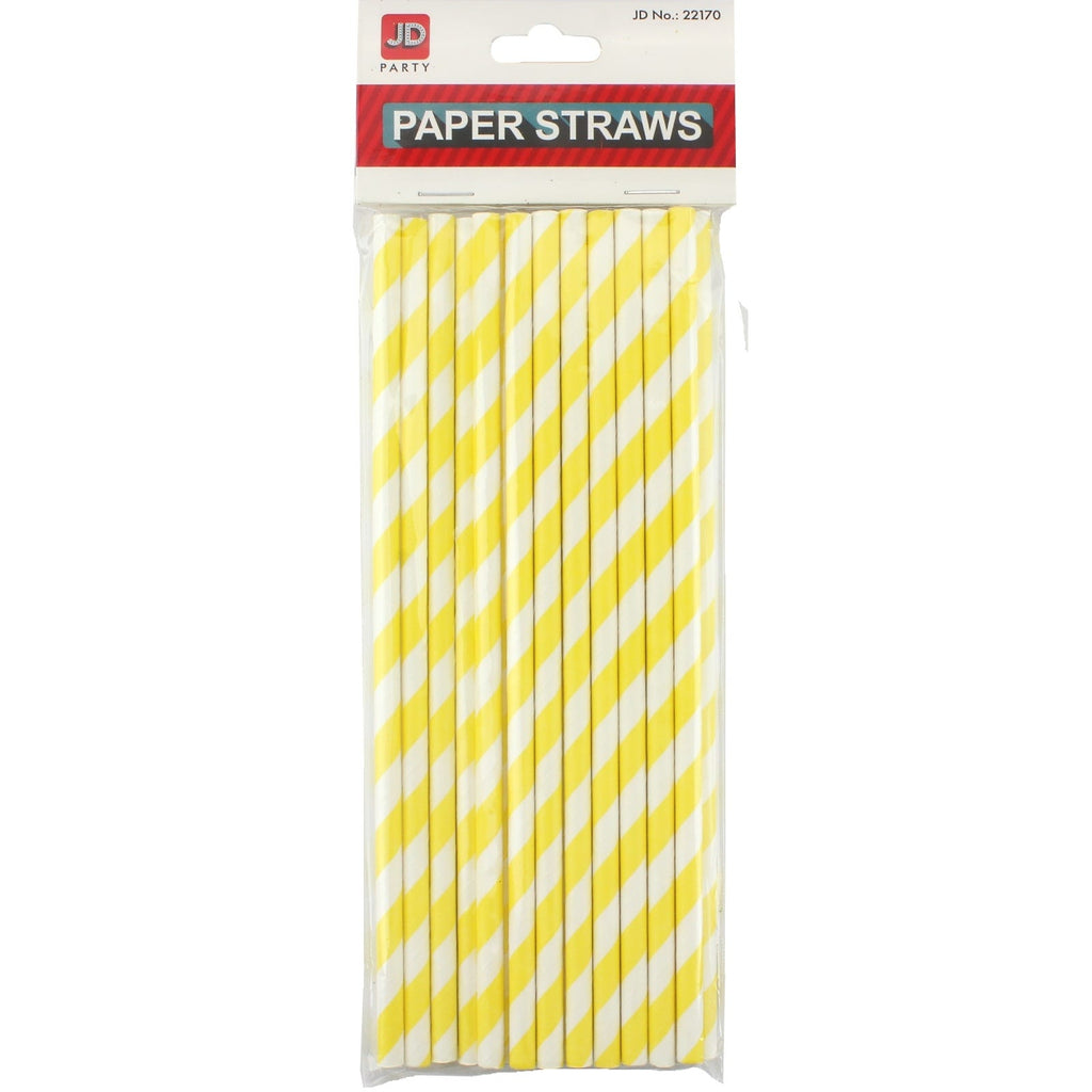 Paper Straws (Stripe Yellow)