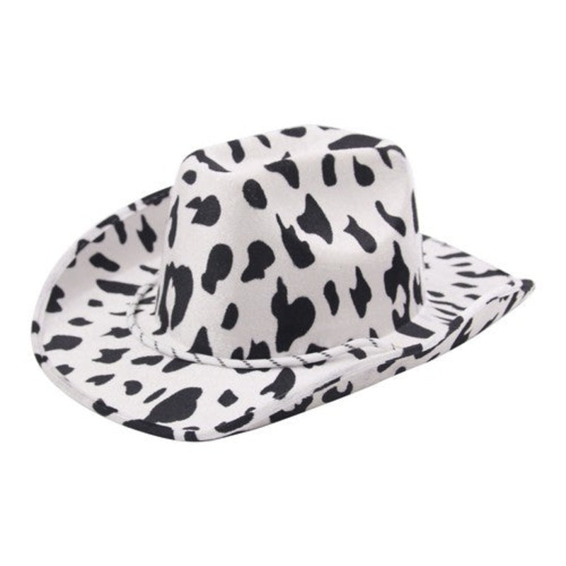 Cow Print Cowboy hat