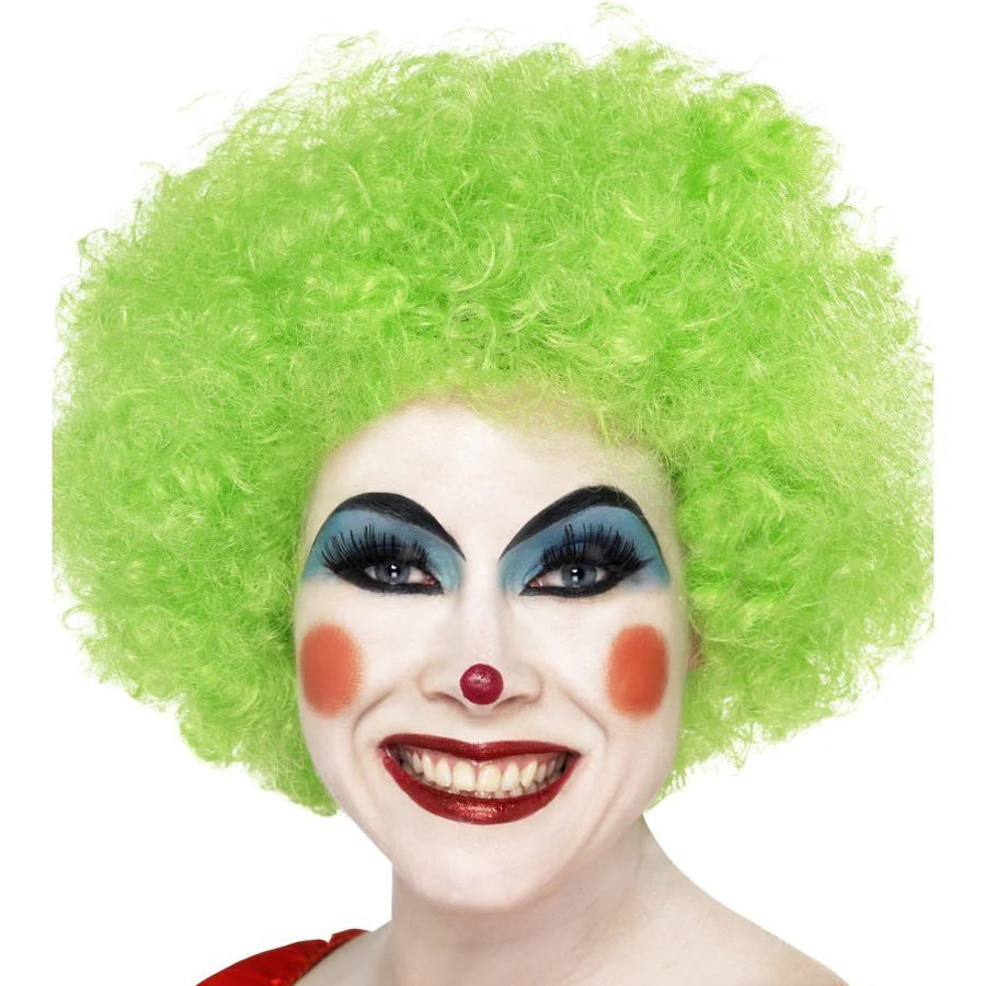 Crazy Clown Wig, Green