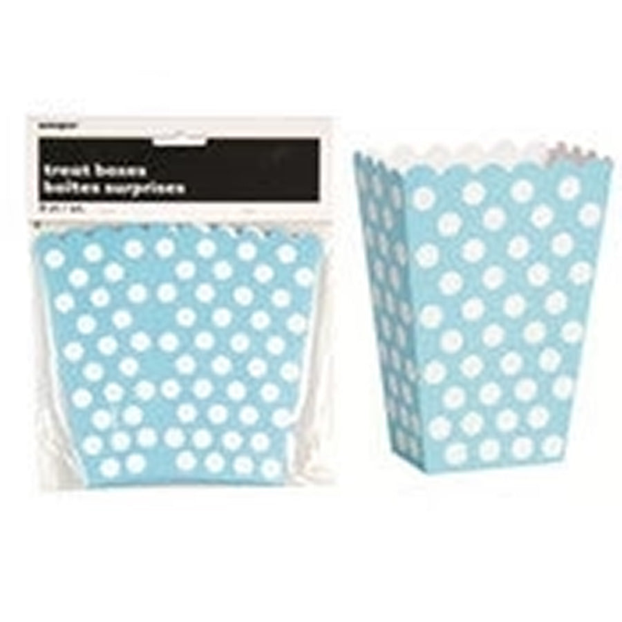 DOTS 8 TREAT BOXES - POW BLUE