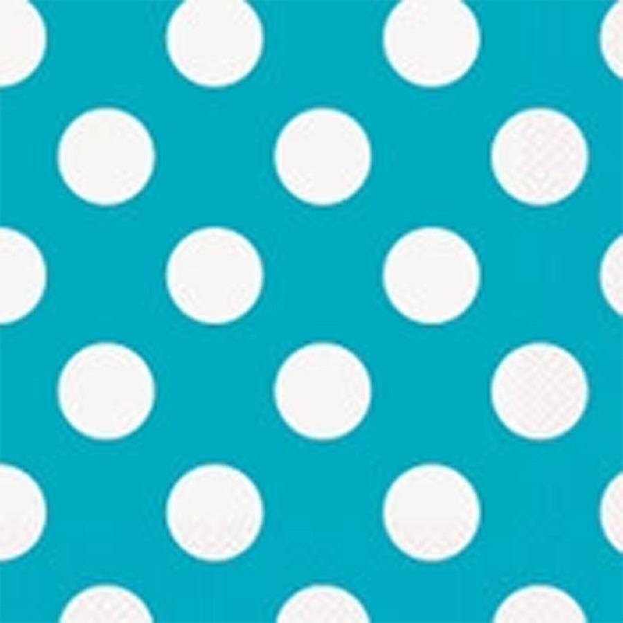 DOTS 16 LUN NAPKINS - C/TEAL