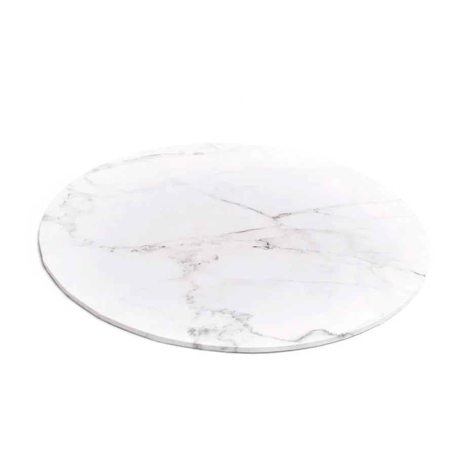 Food Presentation Board (Marble) - 12" Round