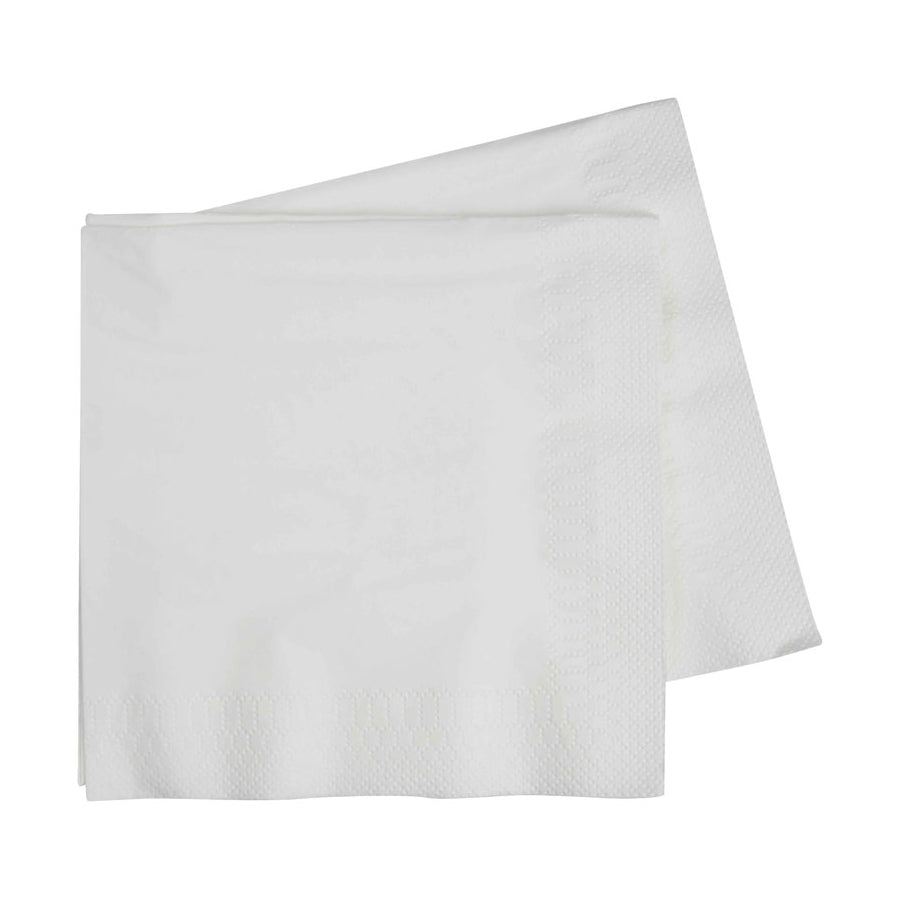 FS Cocktail Napkin 250mm White 40pk